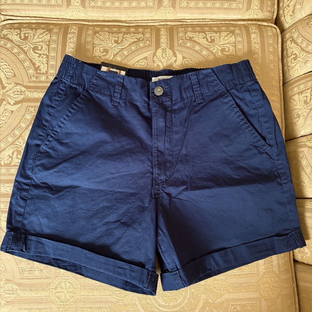 kensie jeans Women's Cotton Blend 5" Inseam Shorts
